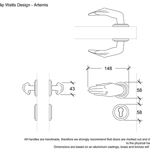 Facet lever handle – Philip Watts Design